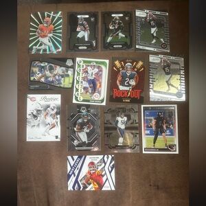 Chicago bears 13 card football lot